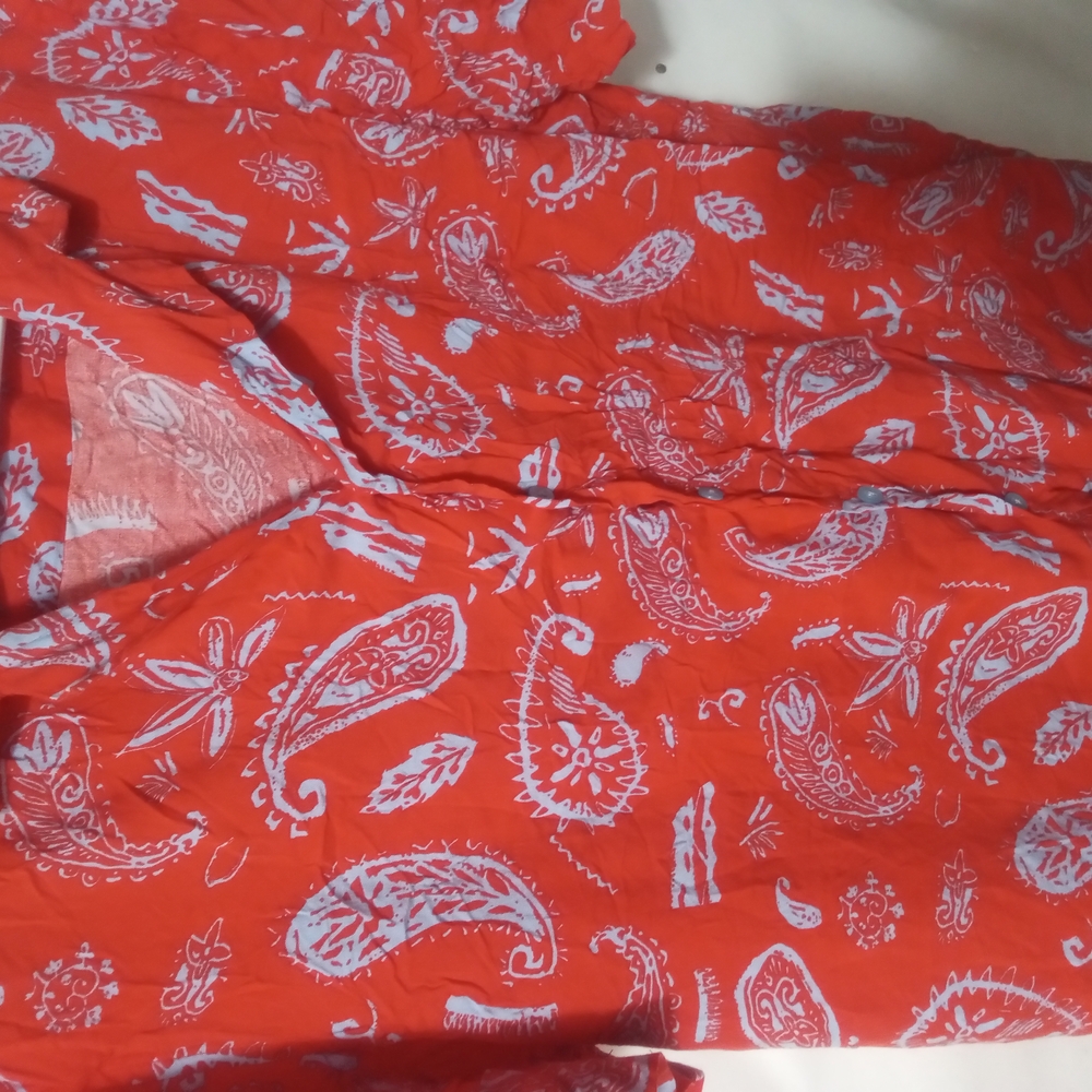 Koton Casual Red Paisley Print Shirt